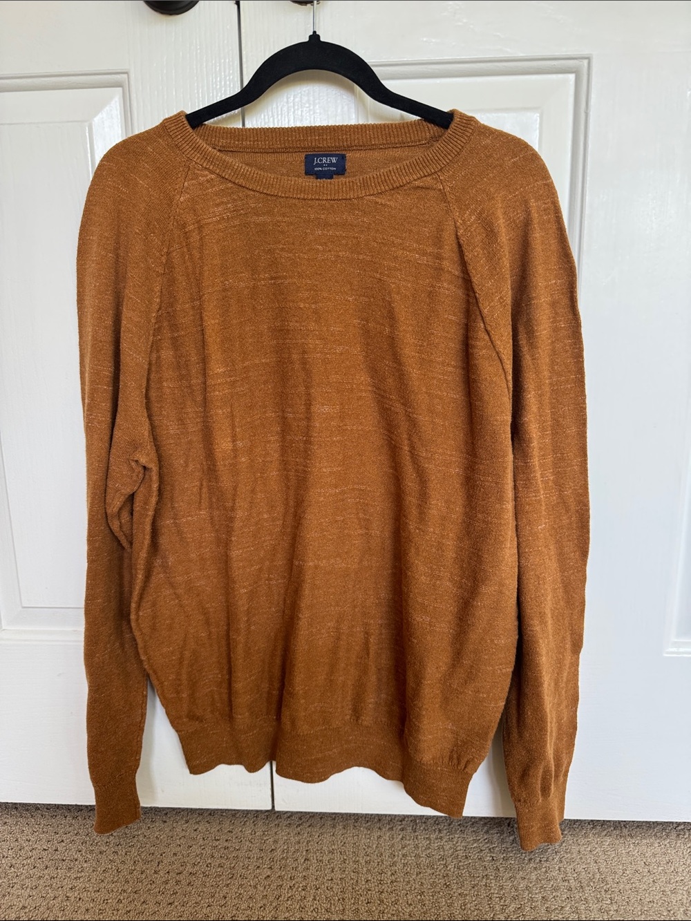 J. Crew Men’s Crewneck Sweater in Rust